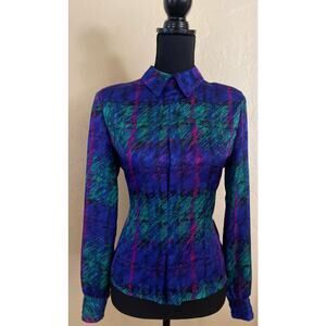 Vintage Sophisticates Petites by Jonathan Martin Blouse Size Small